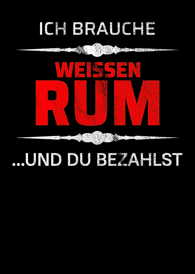 White rum drinking gift