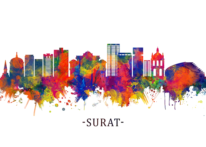 Surat India Skyline