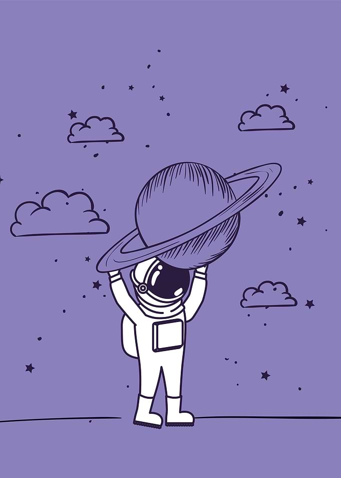 Astronaut and Space