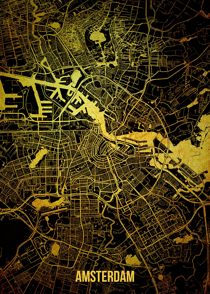 Amsterdam gold map