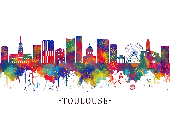 Toulouse France Skyline