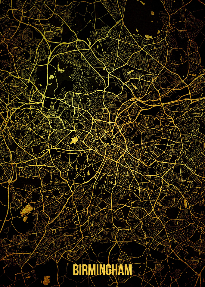 Birmingham gold map