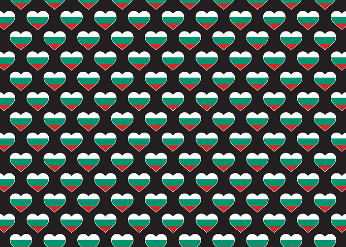 Love Bulgaria flag Motif