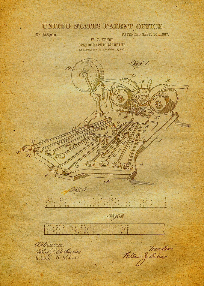 39 Stenographic Machine P