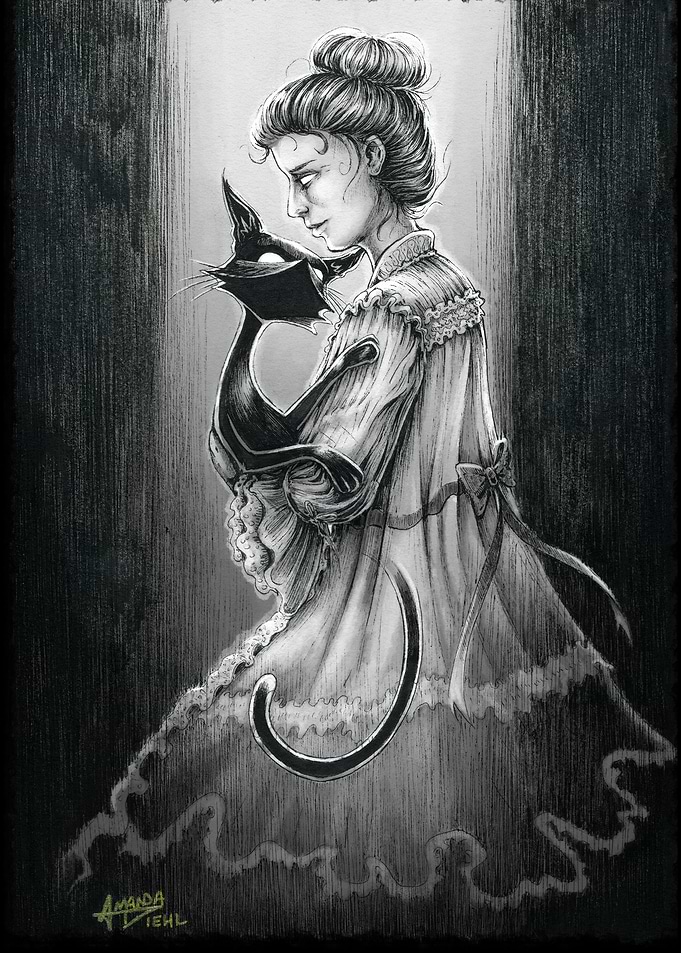 Boo Kitty with Her Ghost