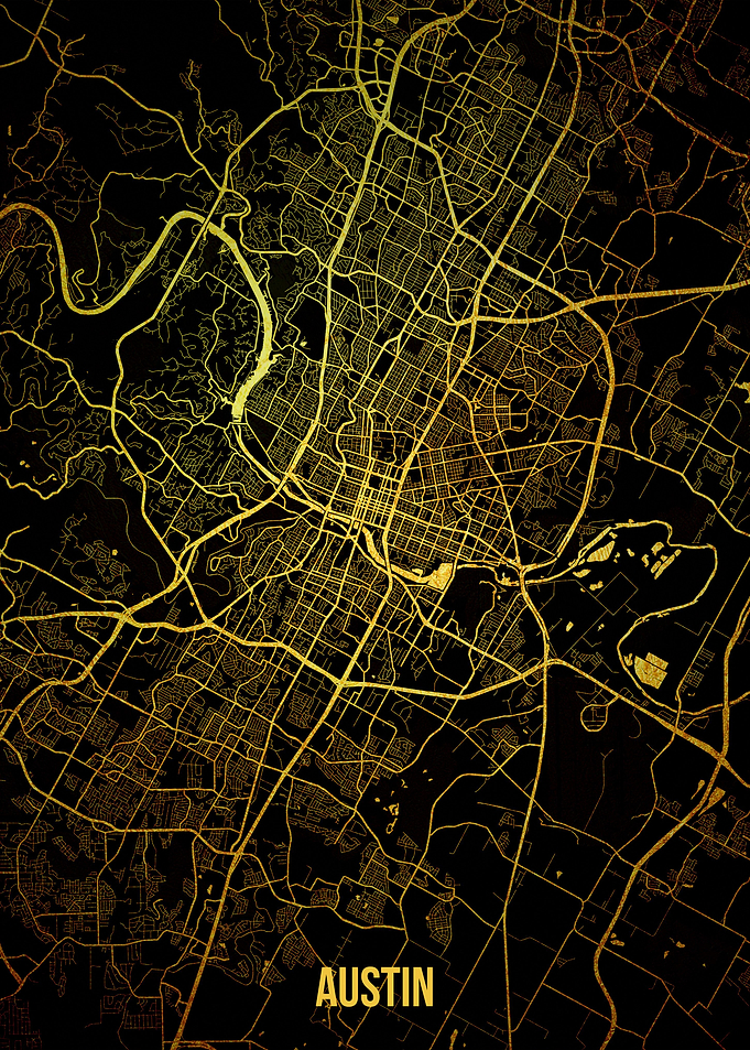Austin gold map