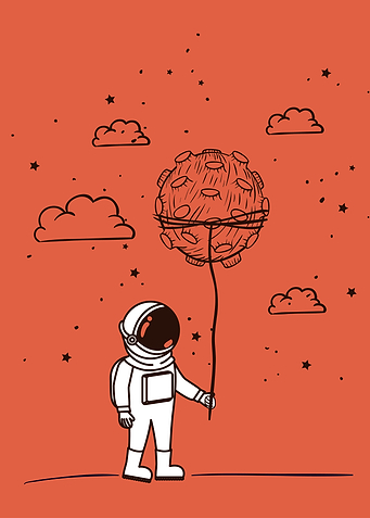Astronaut and Space