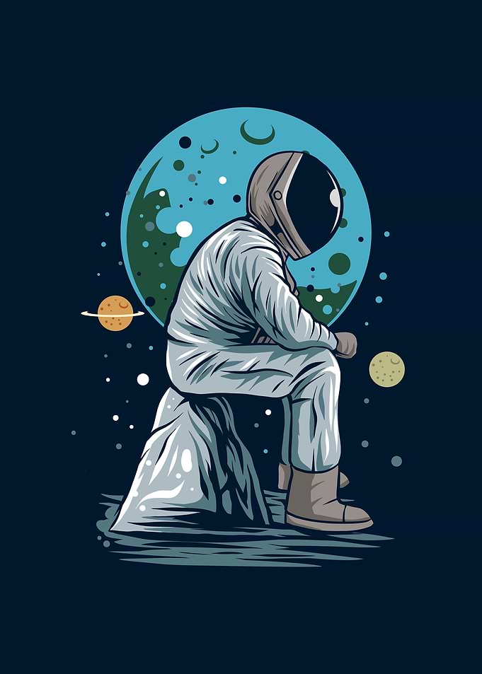 Astronaut and Space