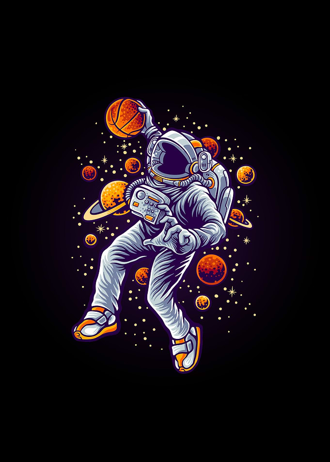 Astronaut and Space