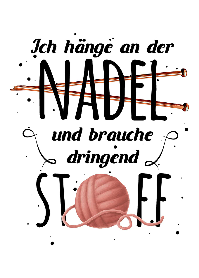 Lustiger Spruch Stricken