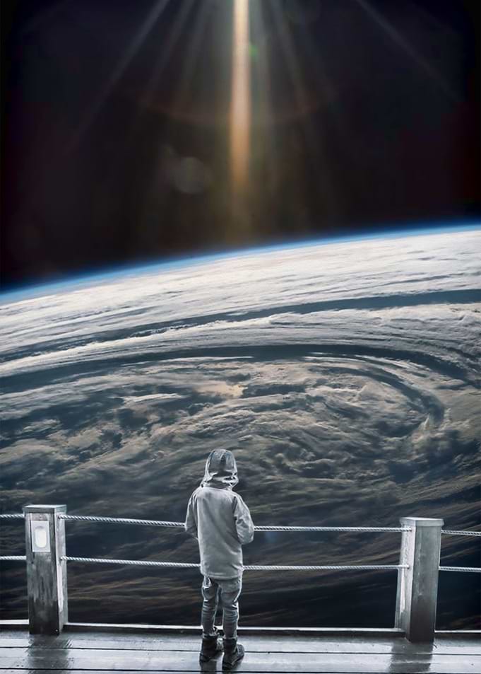 Looking back at earth
