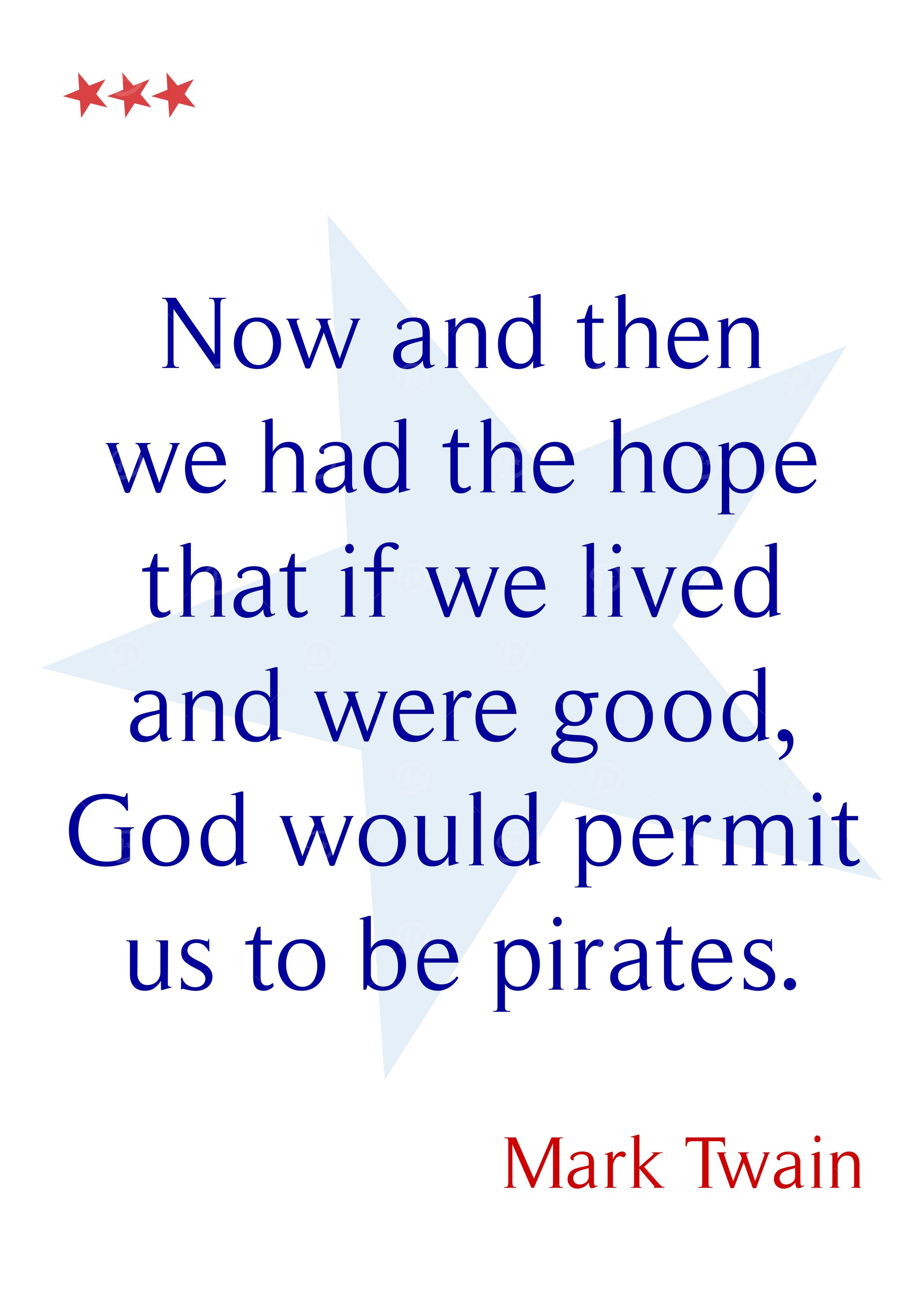 Mark Twain On Pirates