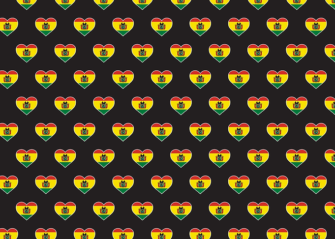 Love Bolivia flag Motif