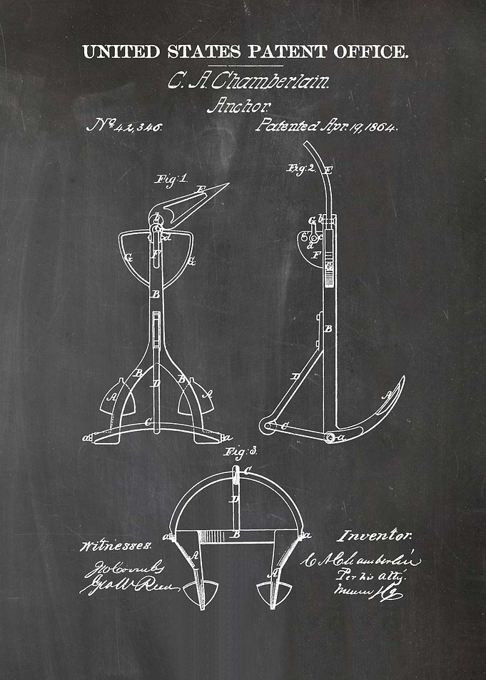15 Old Anchor Patent 1864