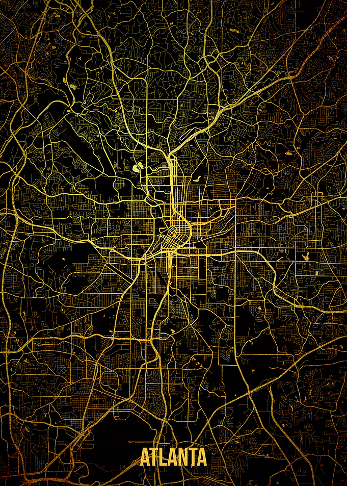 Atlanta gold map