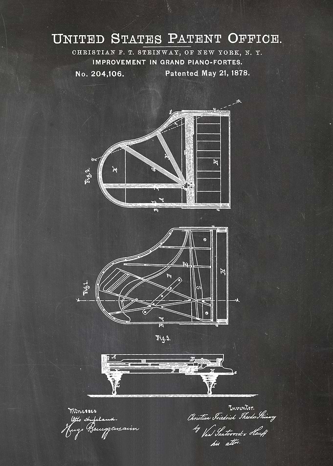 1 Steinway Piano Patent