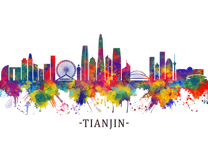 Tianjin China Skyline