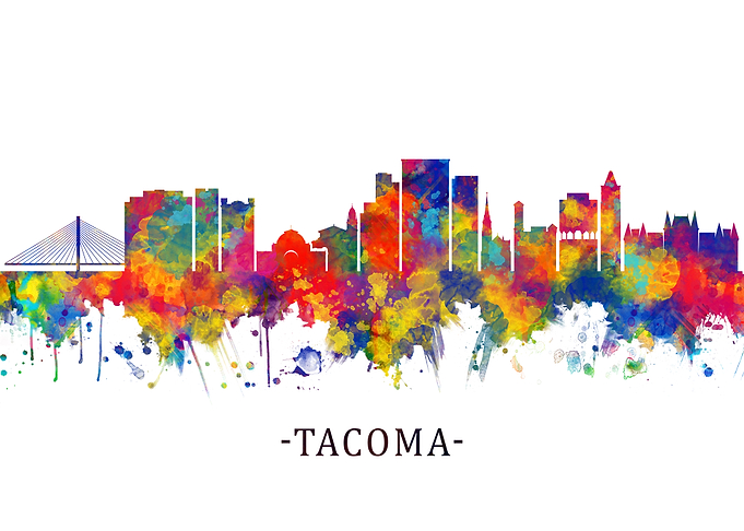 Tacoma Washington Skyline