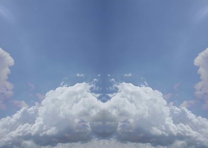 Trippy psychedelic sky