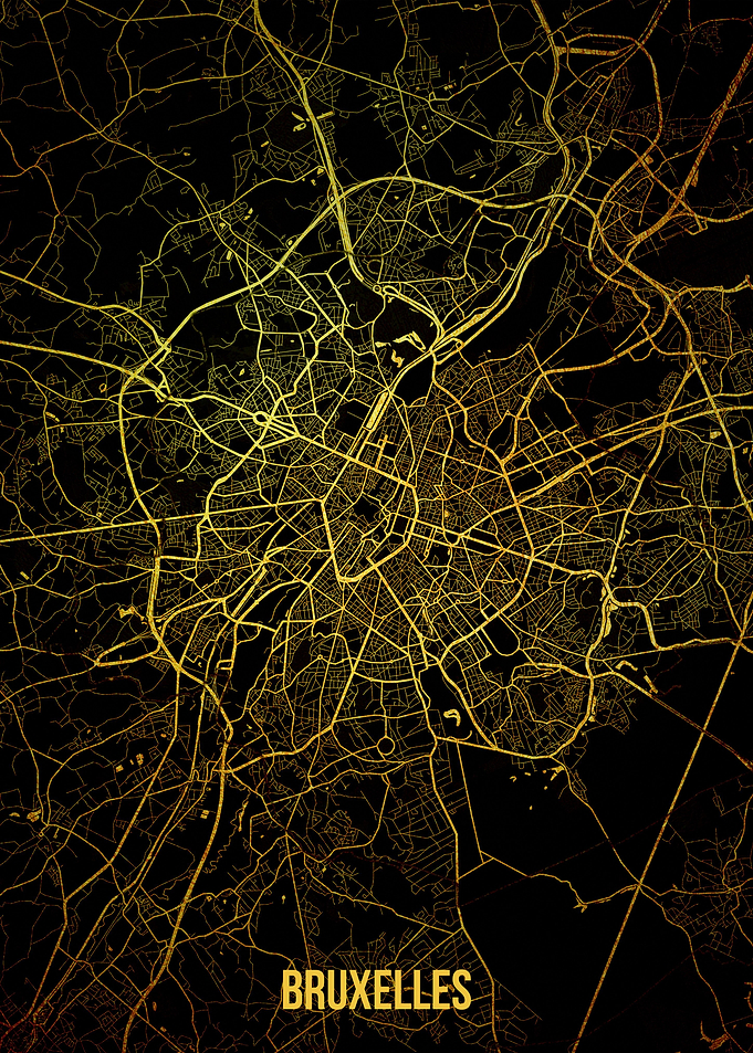 Bruxelles gold map