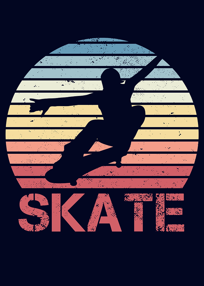 Skateboarding Skate Retro