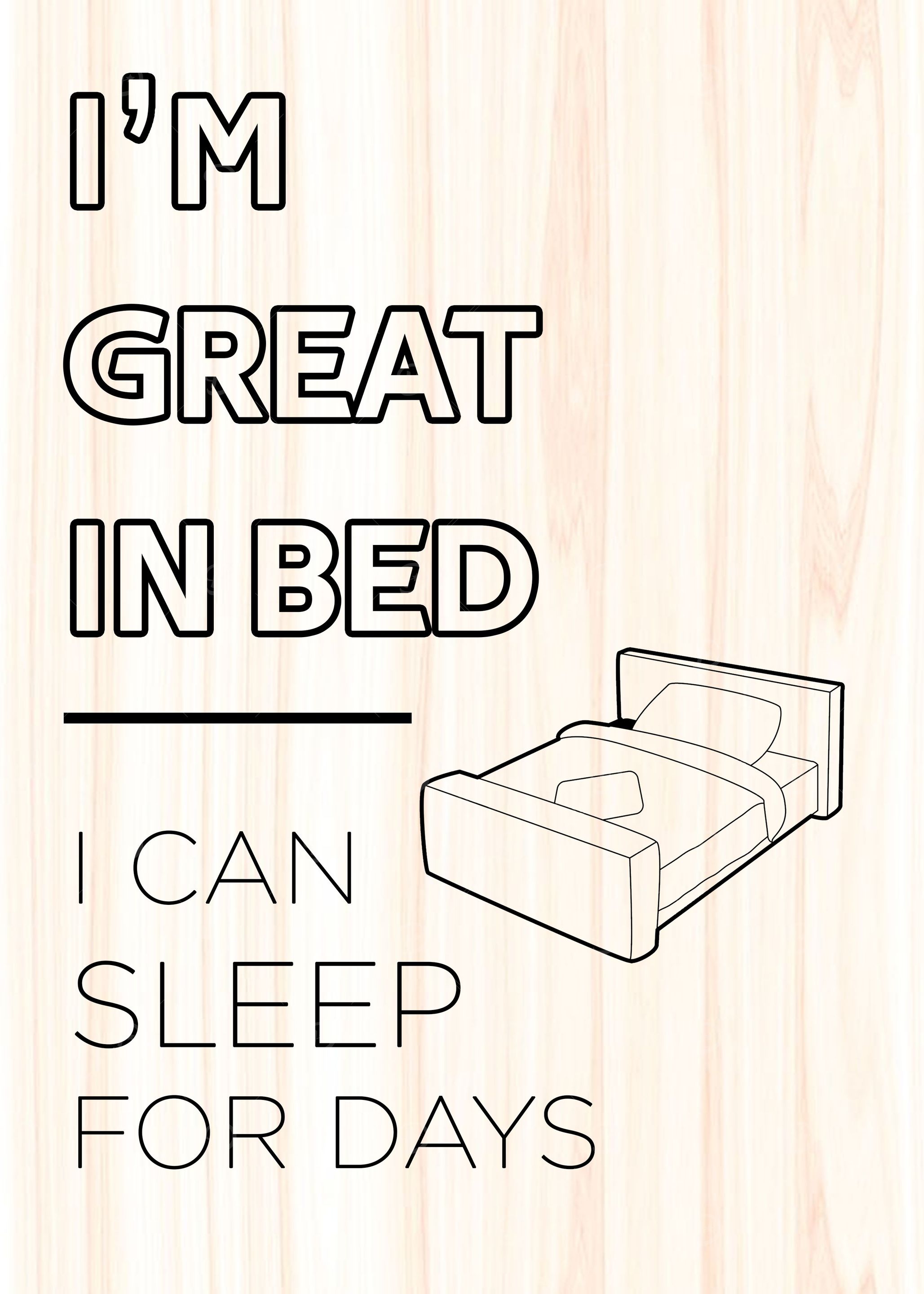 I am GREAT in BED Comedy
