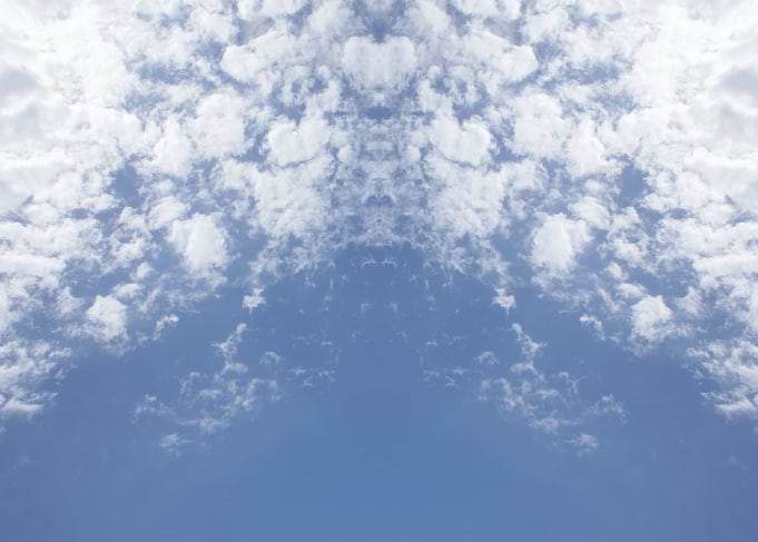 Trippy psychedelic sky
