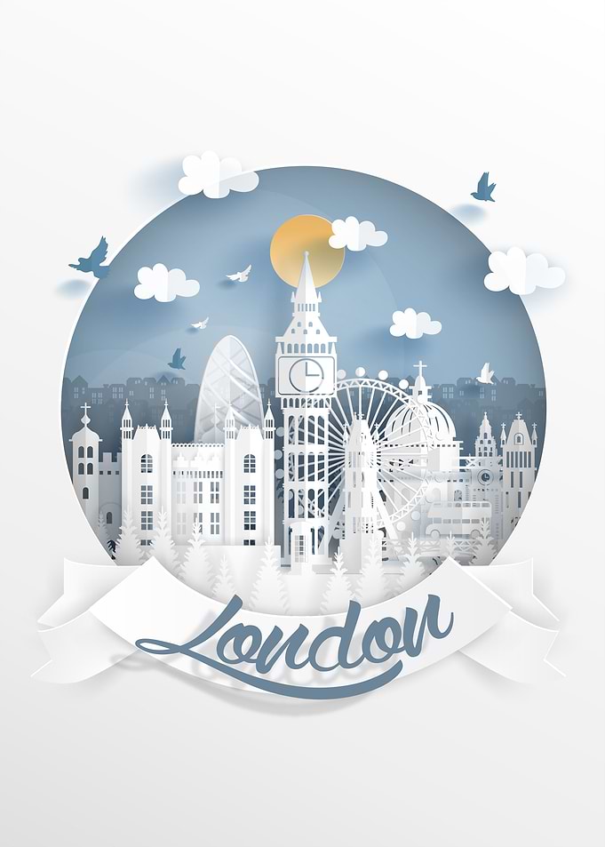 London Papercut Art
