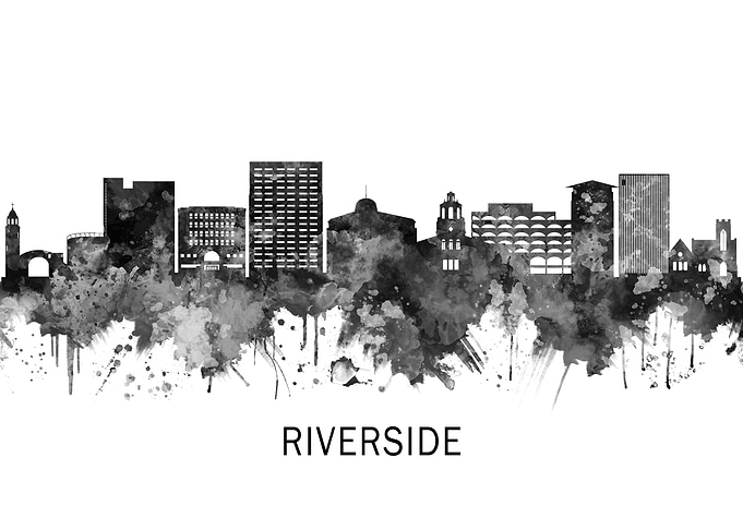 Riverside California BW