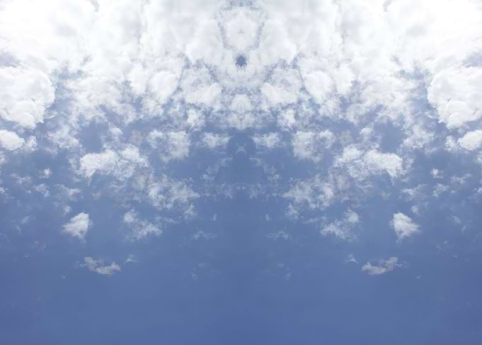 Trippy psychedelic sky