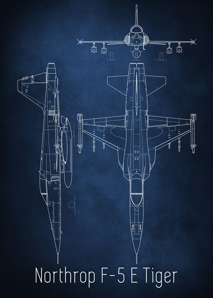 Northrop F5 Blueprint