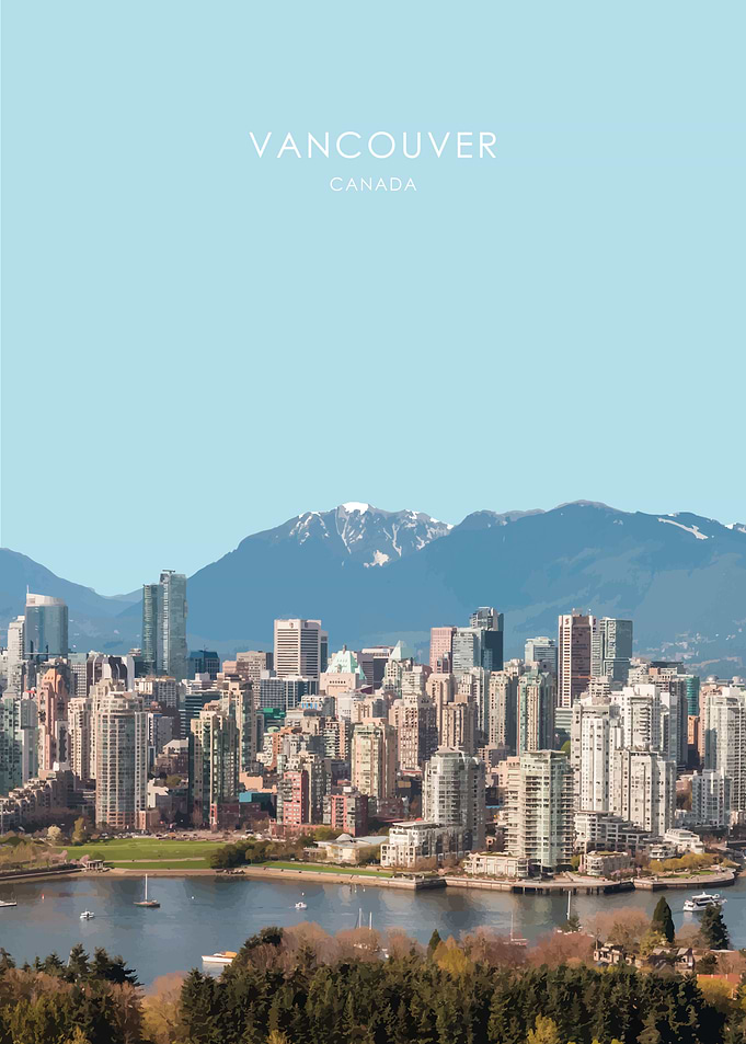 Vancouver Skyline Artwork