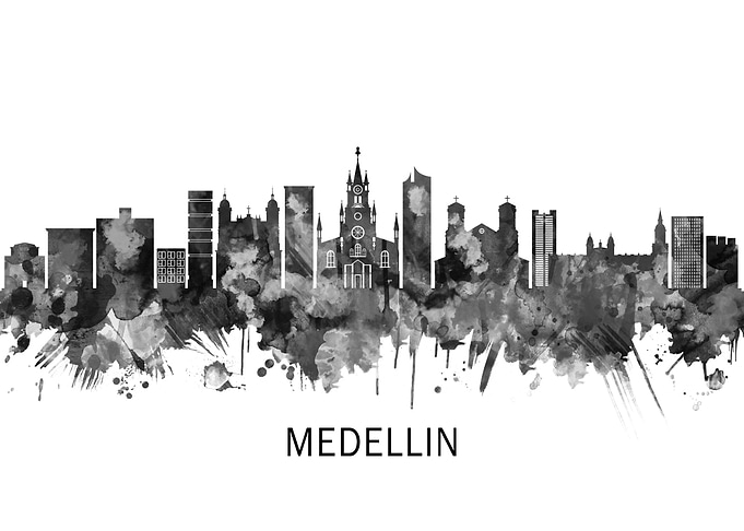 Medellin Colombia Skyline