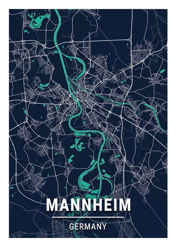 Mannheim Blue Dark Color