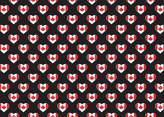 Love Canada flag Motif