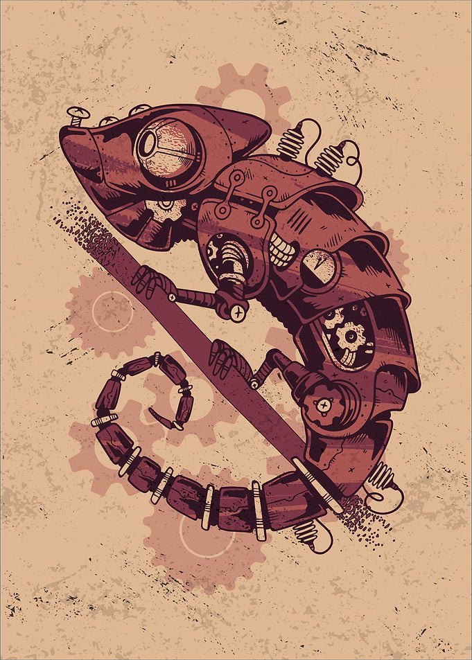 Steampunk Chameleon