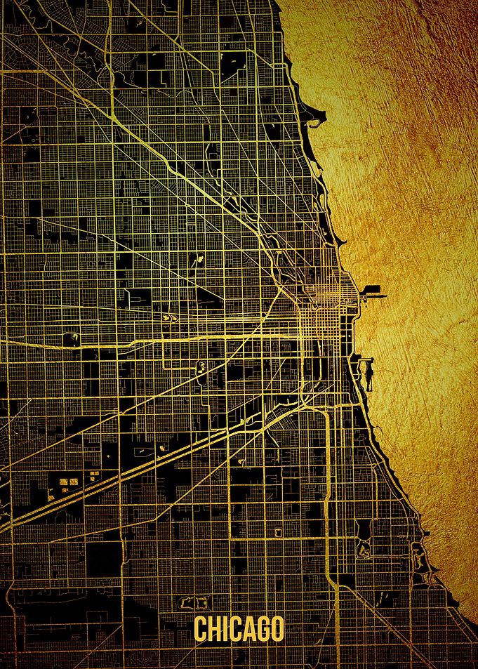 Chicago gold map