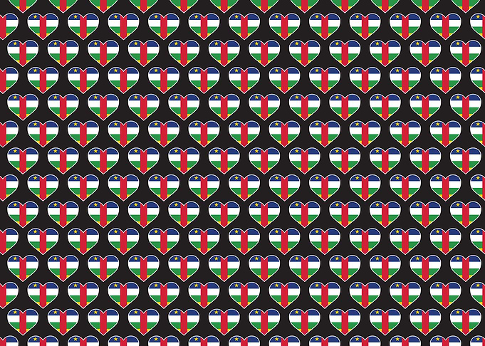 Love Central African flag