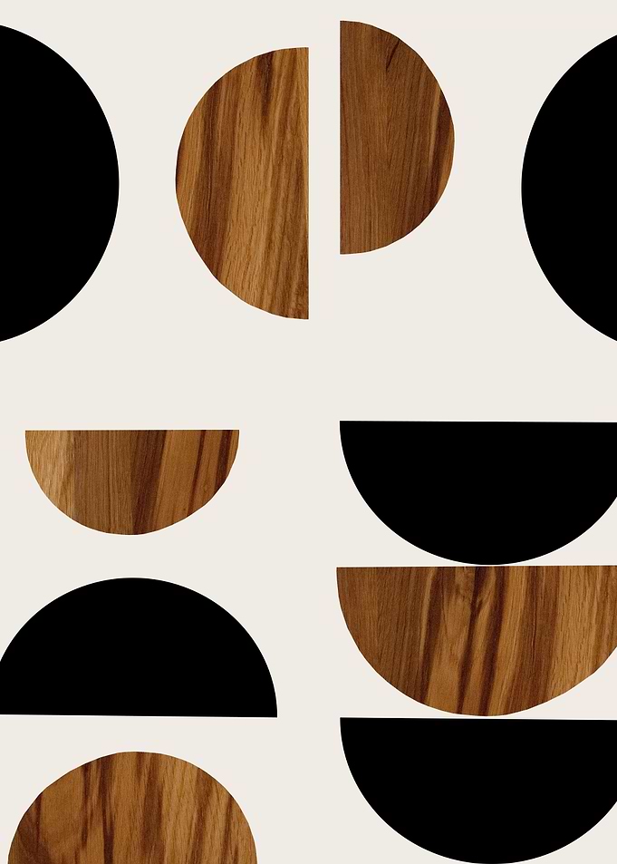 Yin Yang Wood Geometric 1