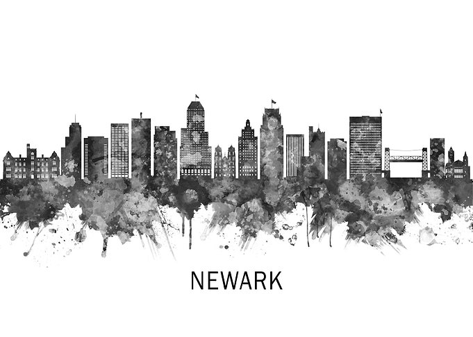 Newark New Jersey Skyline