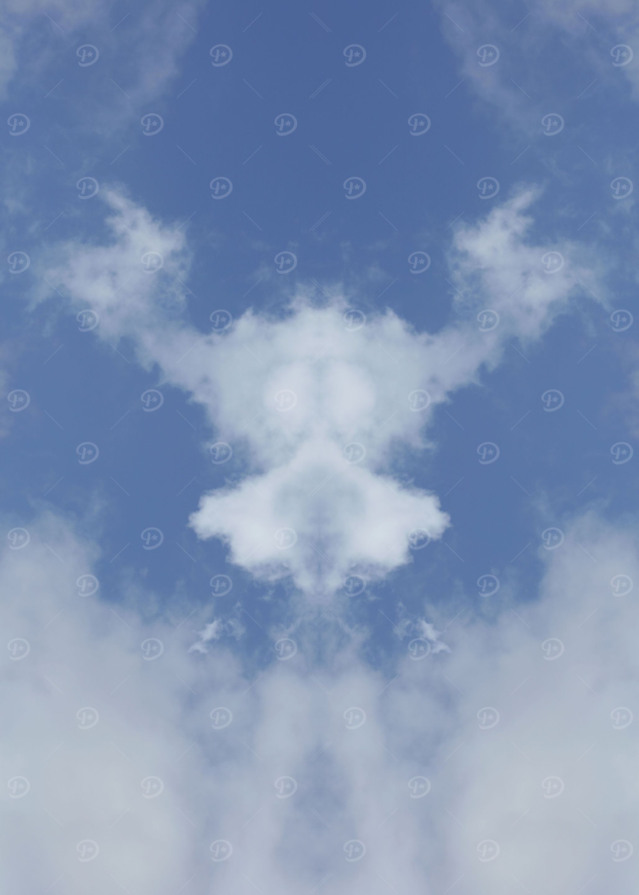 Trippy psychedelic sky