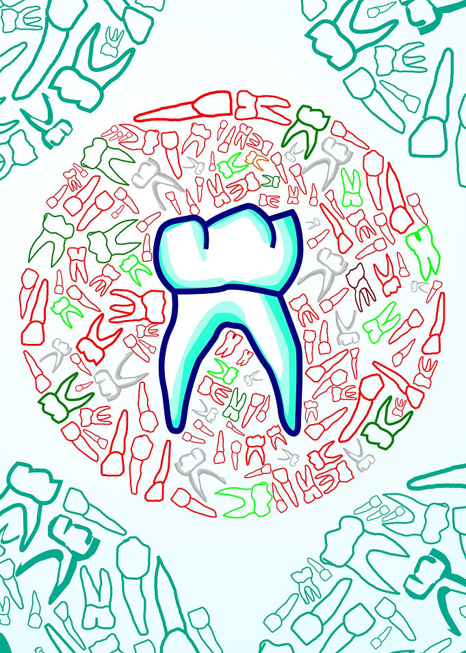 Teeth Tooth pattern doodle