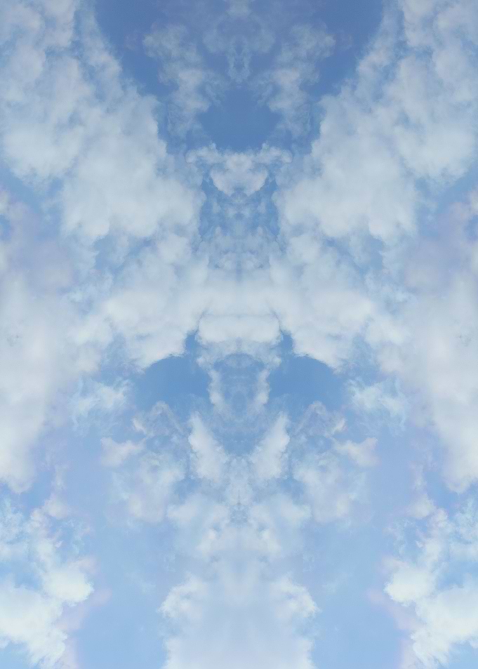 Trippy psychedelic sky