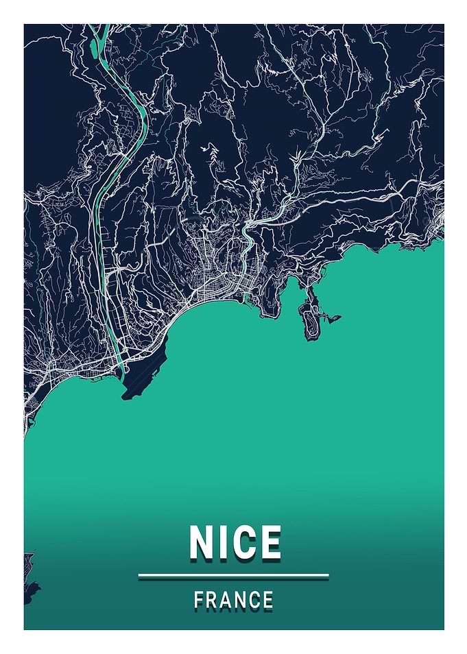 Nice Blue Dark Color City