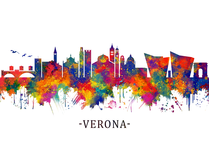 Verona Italy Skyline