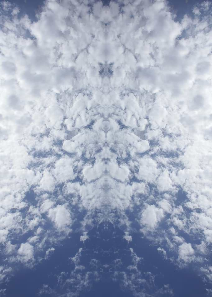 Trippy psychedelic sky