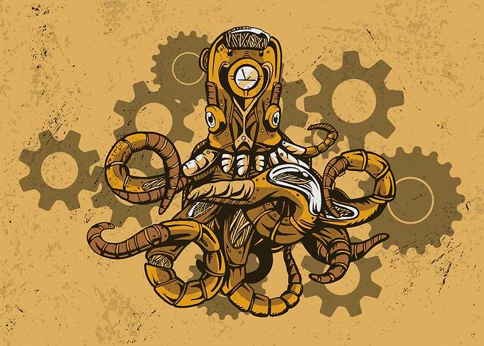 Steampunk Octupus