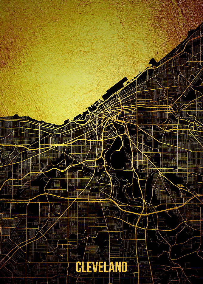 Cleveland gold map