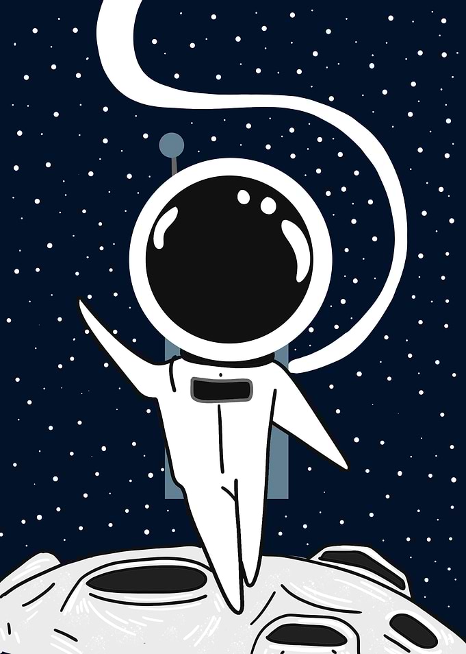 Astronaut On Moon