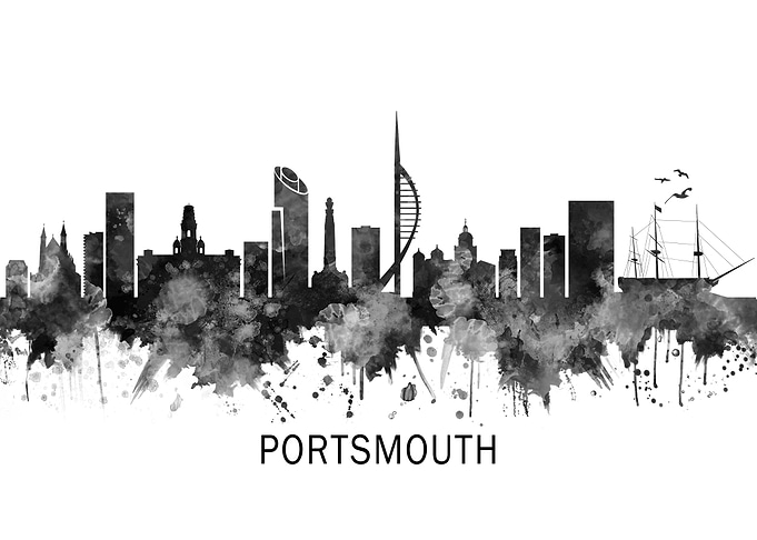 Portsmouth England Skyline